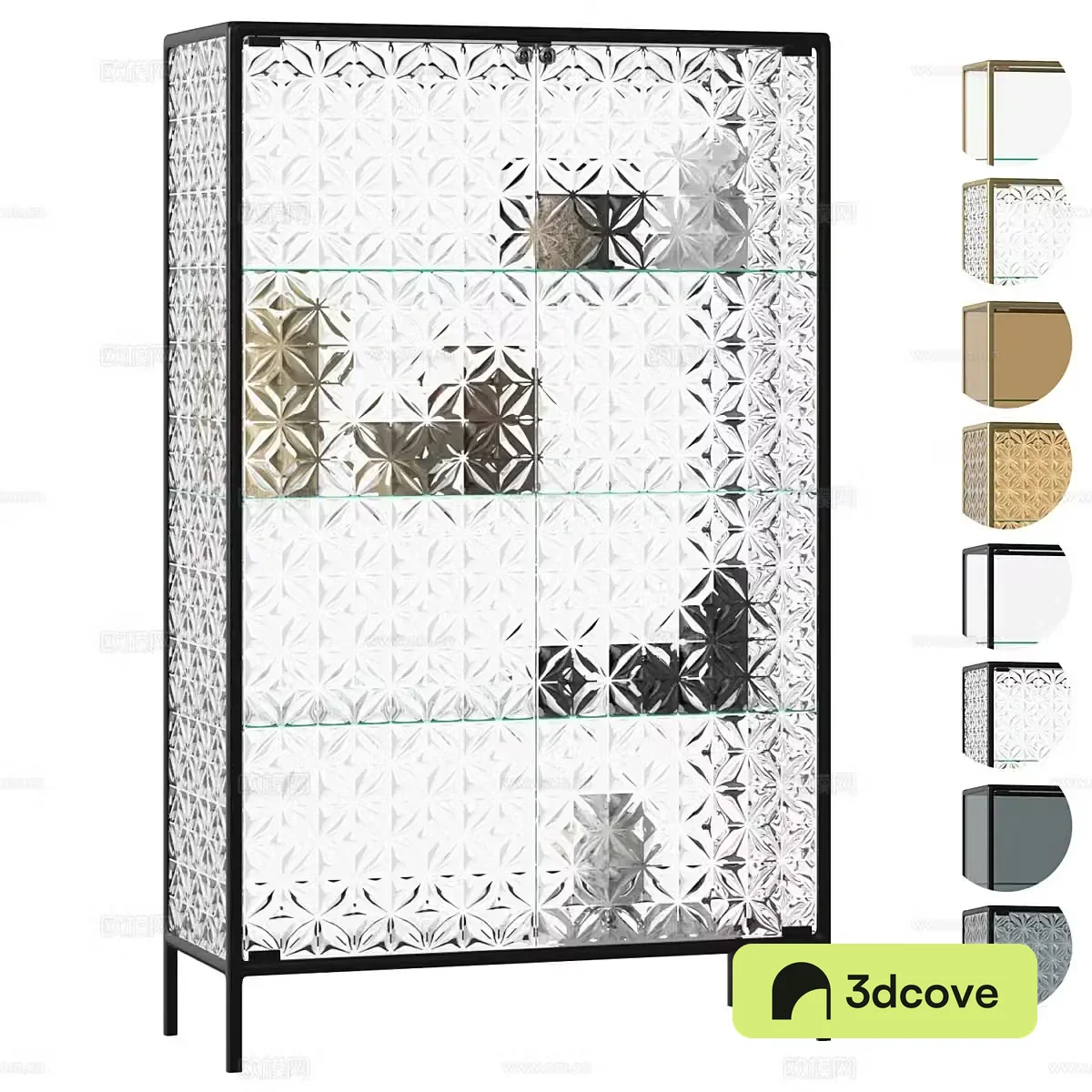 Modern glass wine cabinet