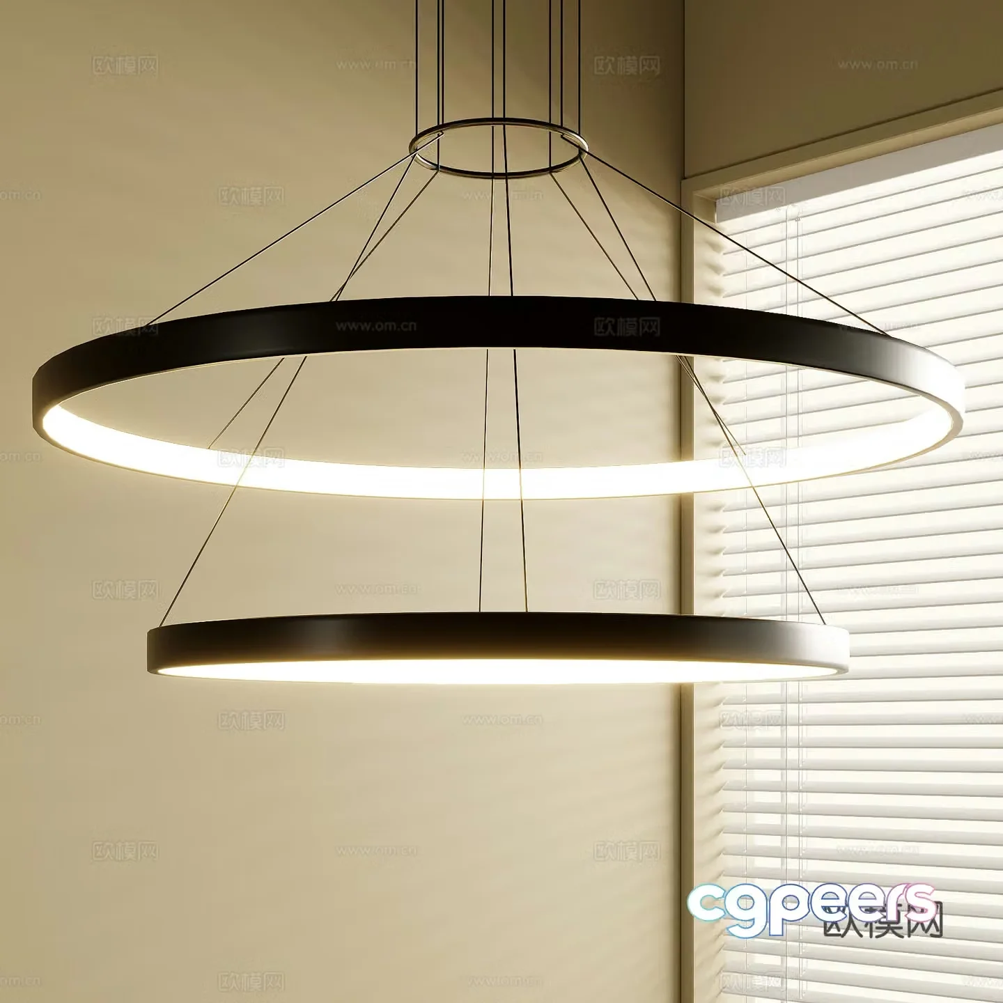 French chandeliers 3d model