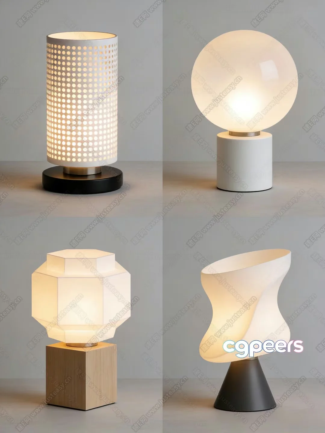 Modern Table Lamps 3D Model – 16159 – CORONA Render