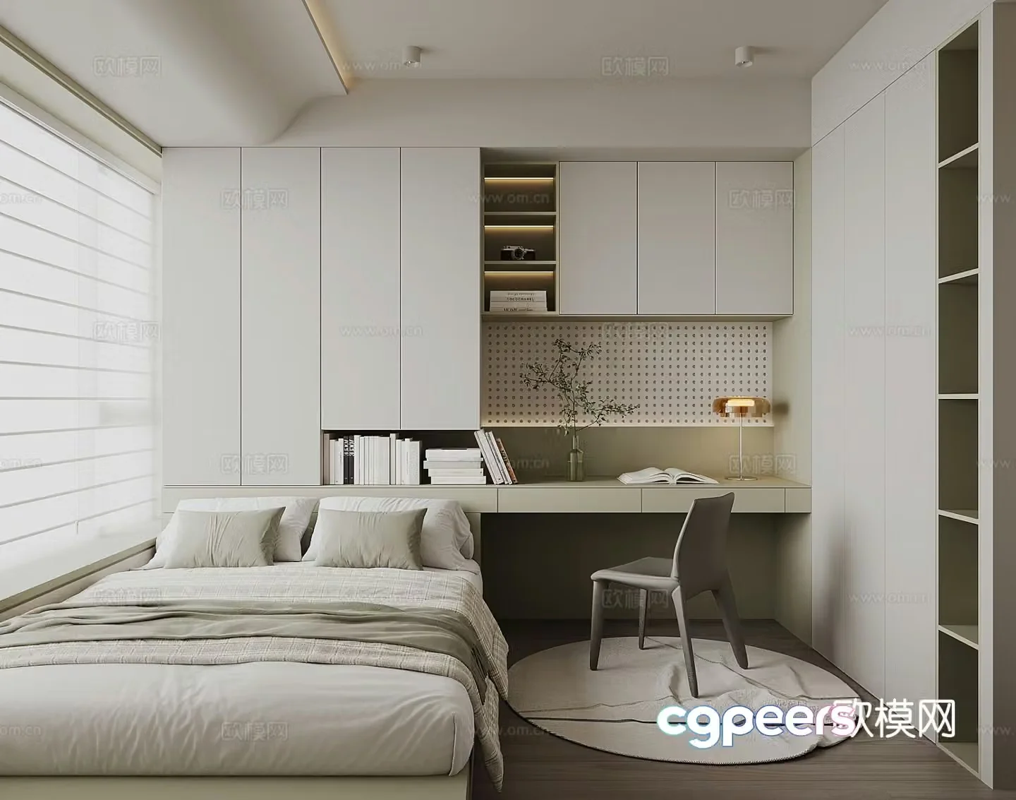 3d model of tatami bedroom and second bedroom