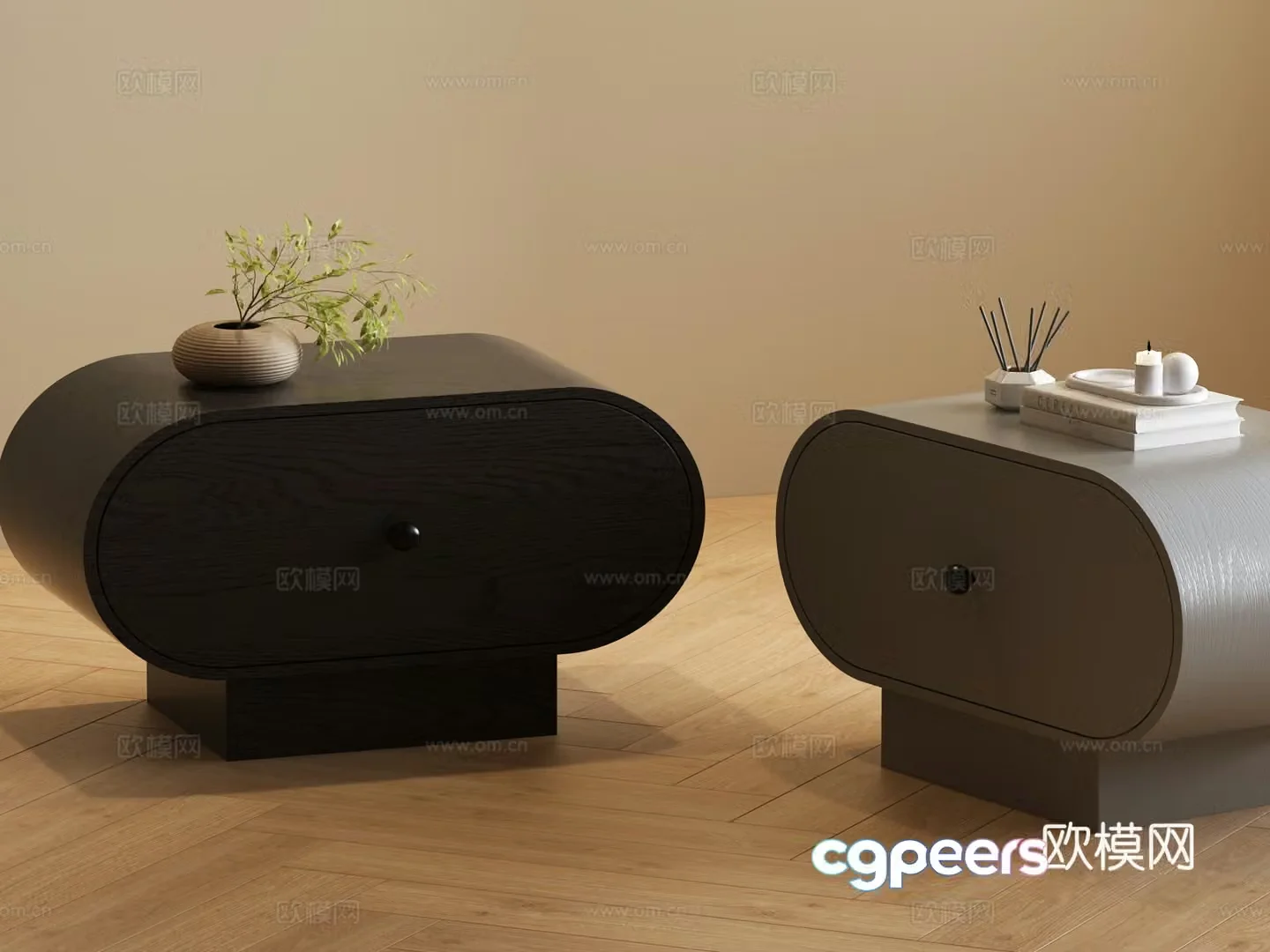 Modern night table 3d model