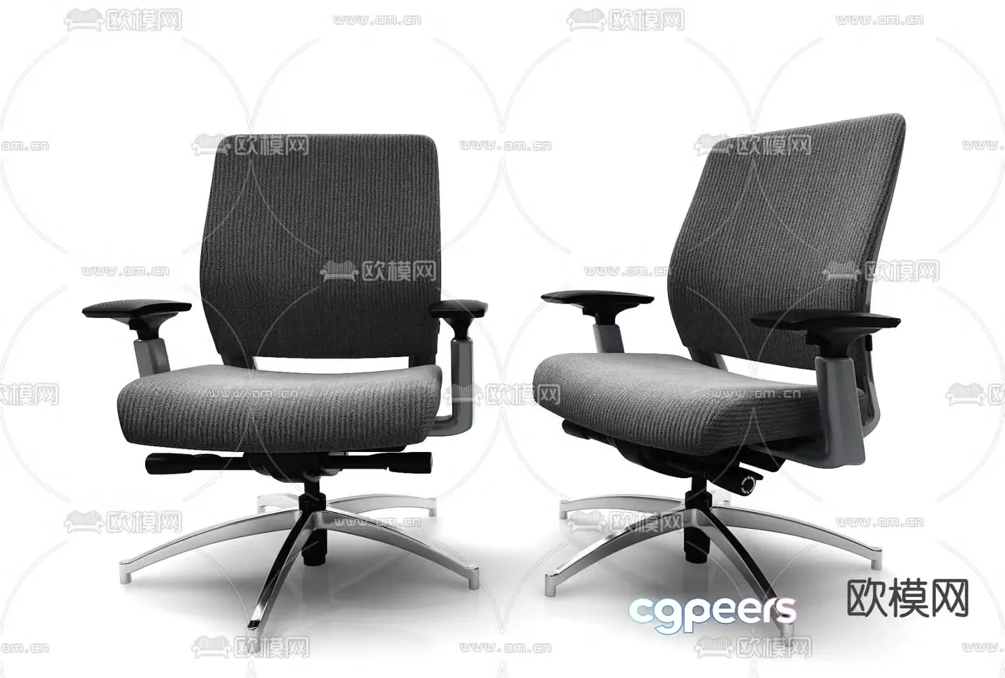 Modern single chair office chair training chair 3d model