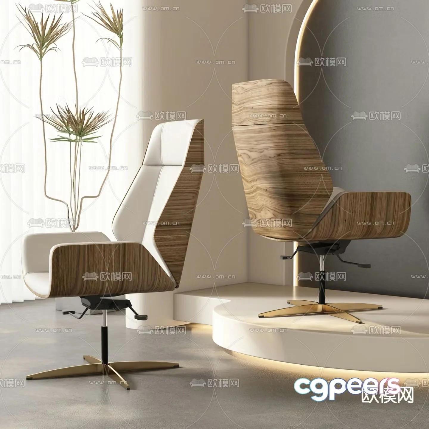 Office chair shift chair staff chair 3d model
