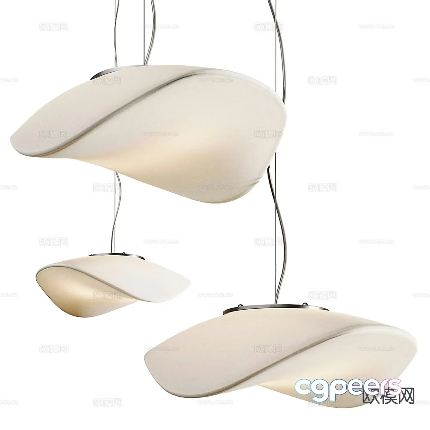 SP BALANCE wabi-sabi chandelier minimalist chandelier 3d model