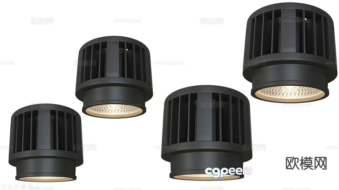 spotlight downlight spotlight surface mounted downlight 3d model