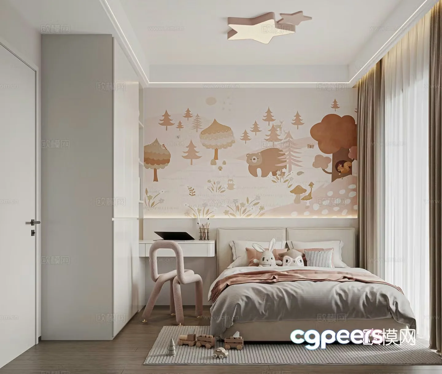 Daughter room Children’s room Second bedroom 3D model