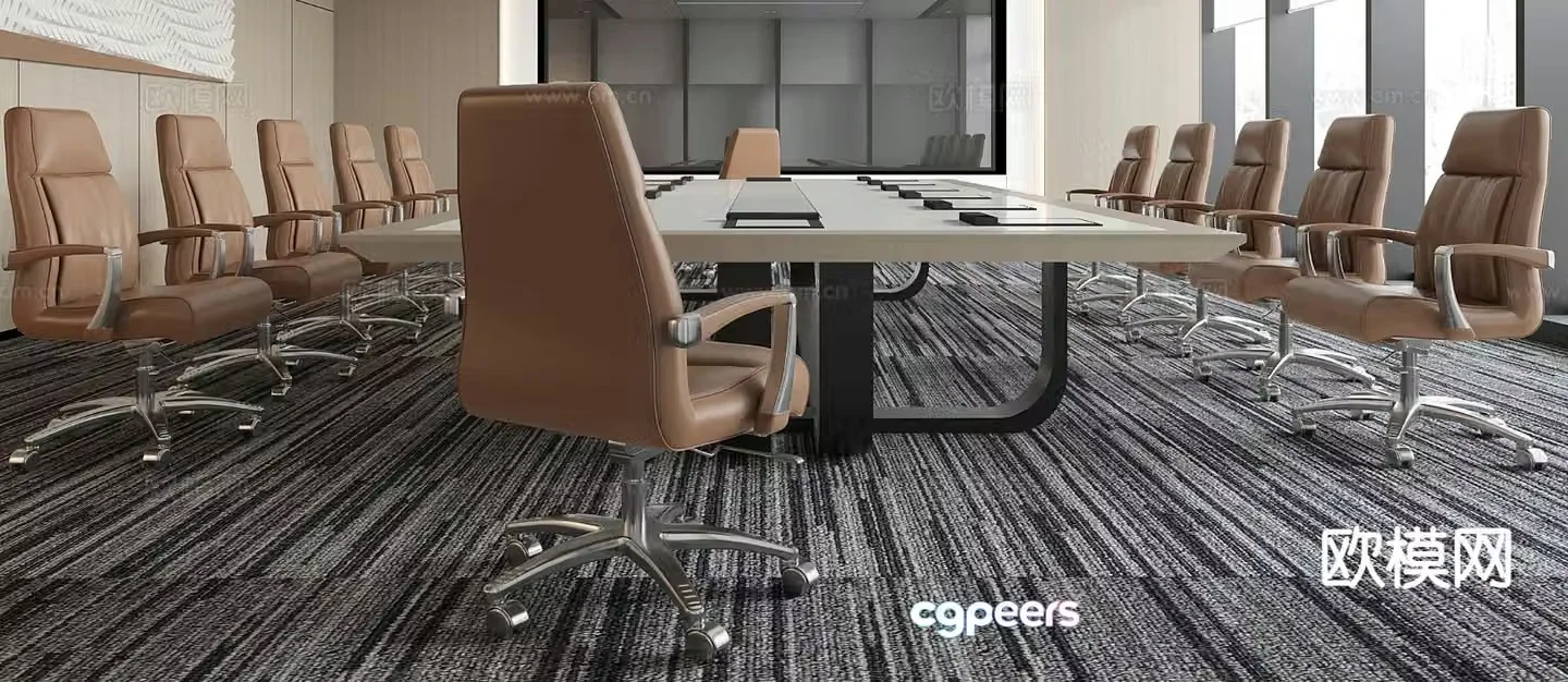 Modern conference table conference table 3d model