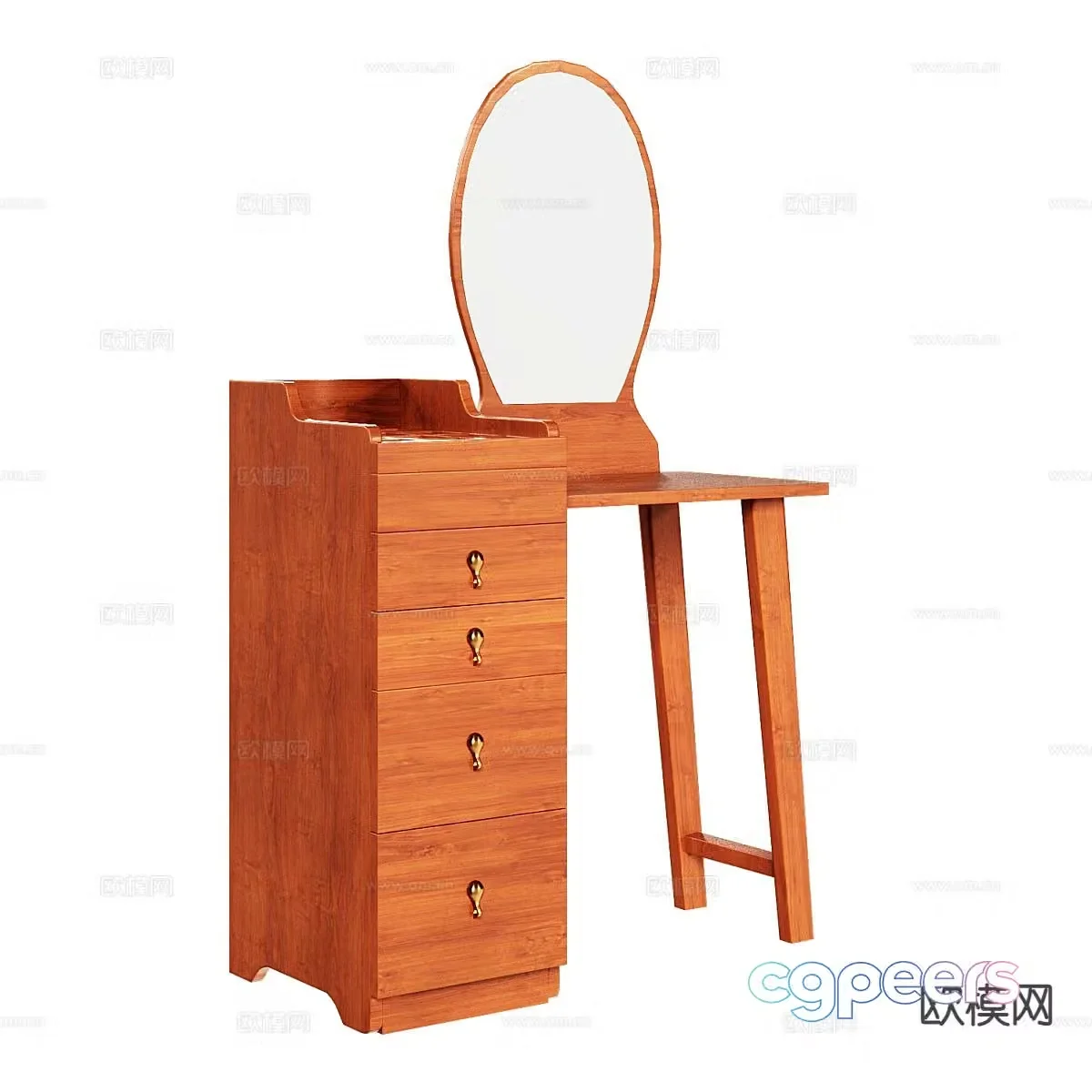 Nordic dressing table dressing table 3d model