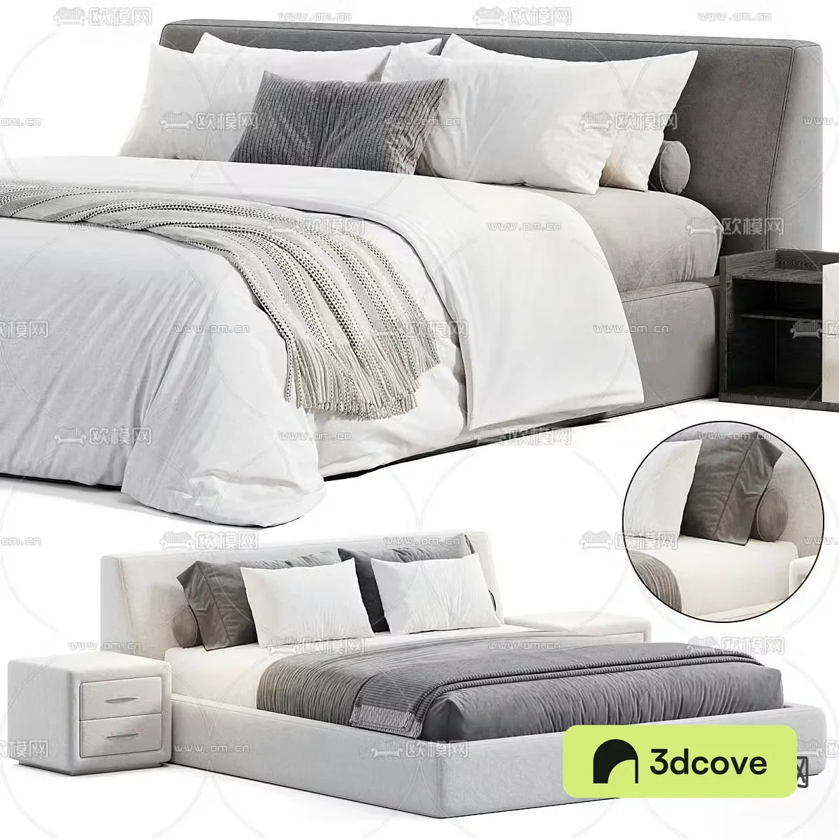 Modern double bed