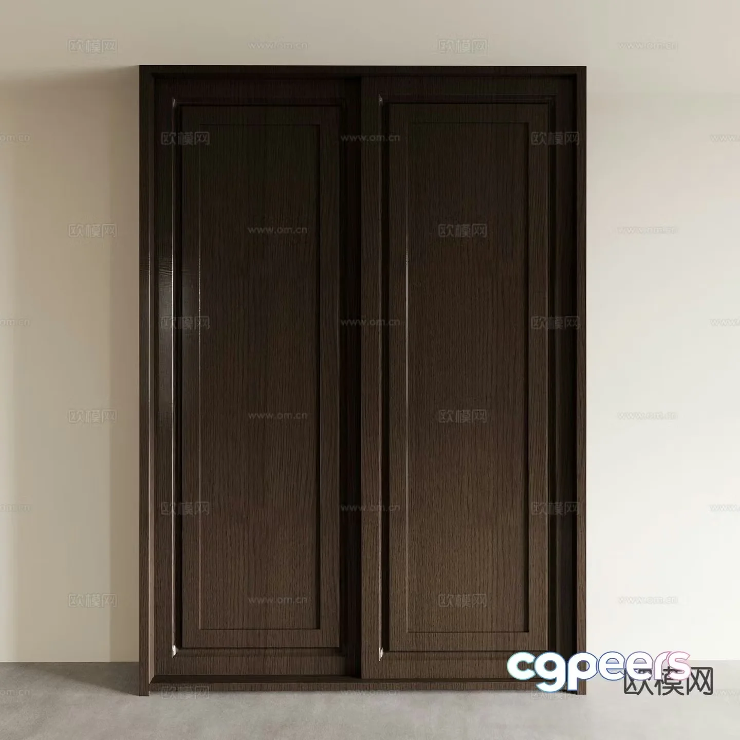 New Chinese style wardrobe wardrobe 3d model