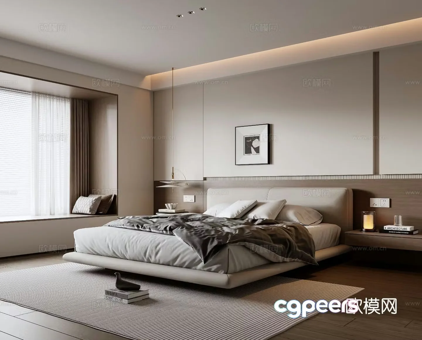 Modern bedroom 3d model
