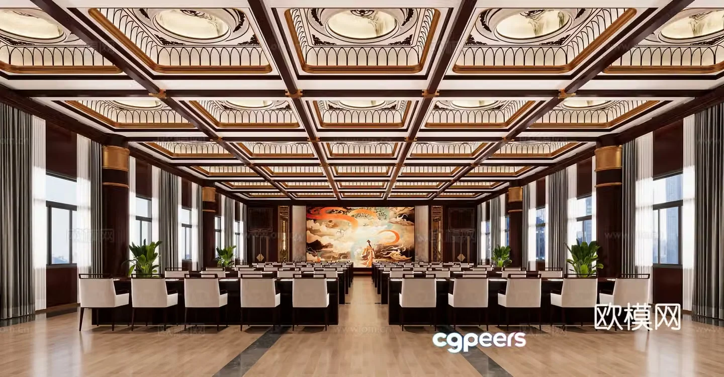 Conference hall 3d model
