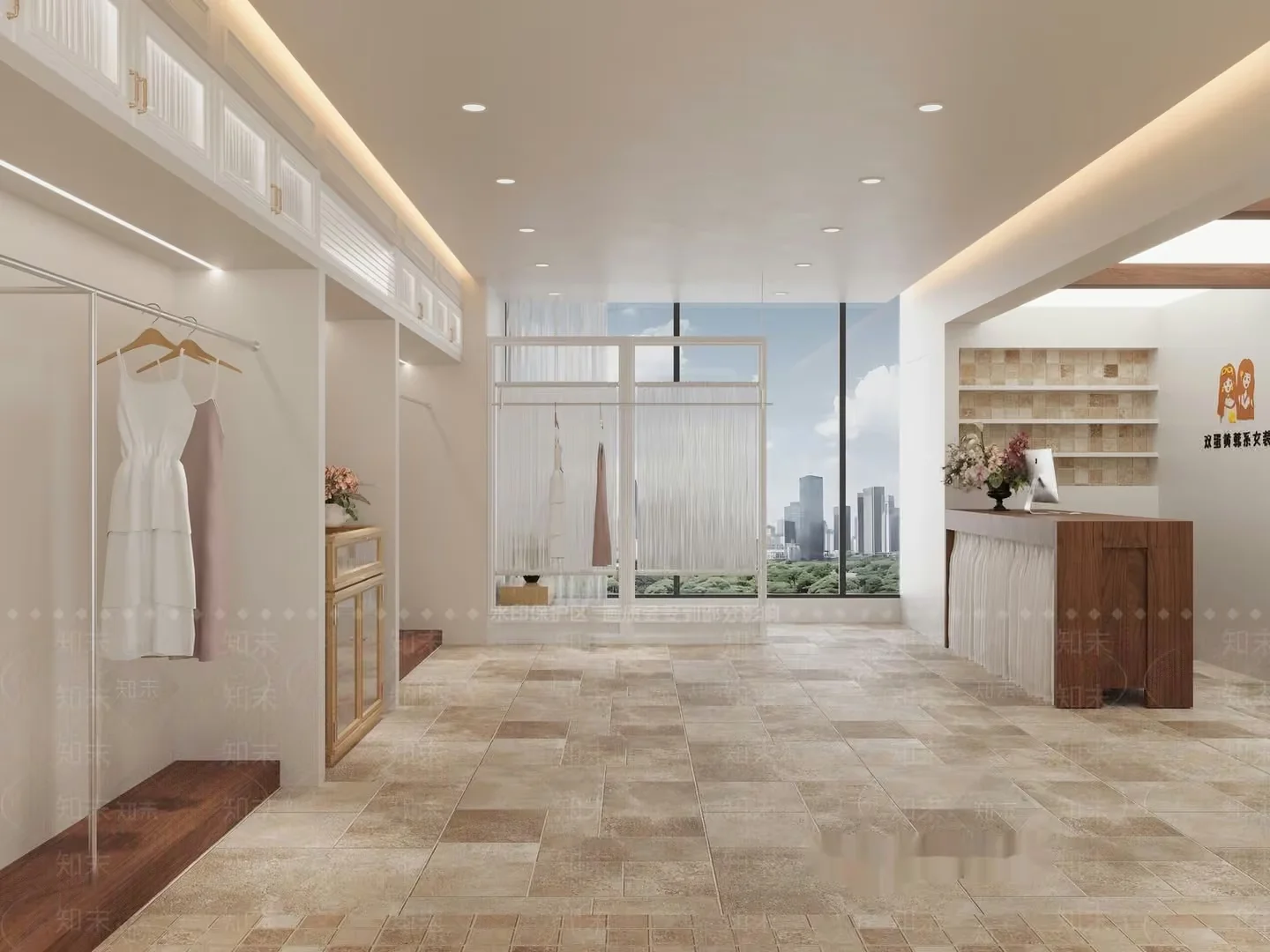 Modern Clothing Store 3D Model – 22548 – VRAY Render