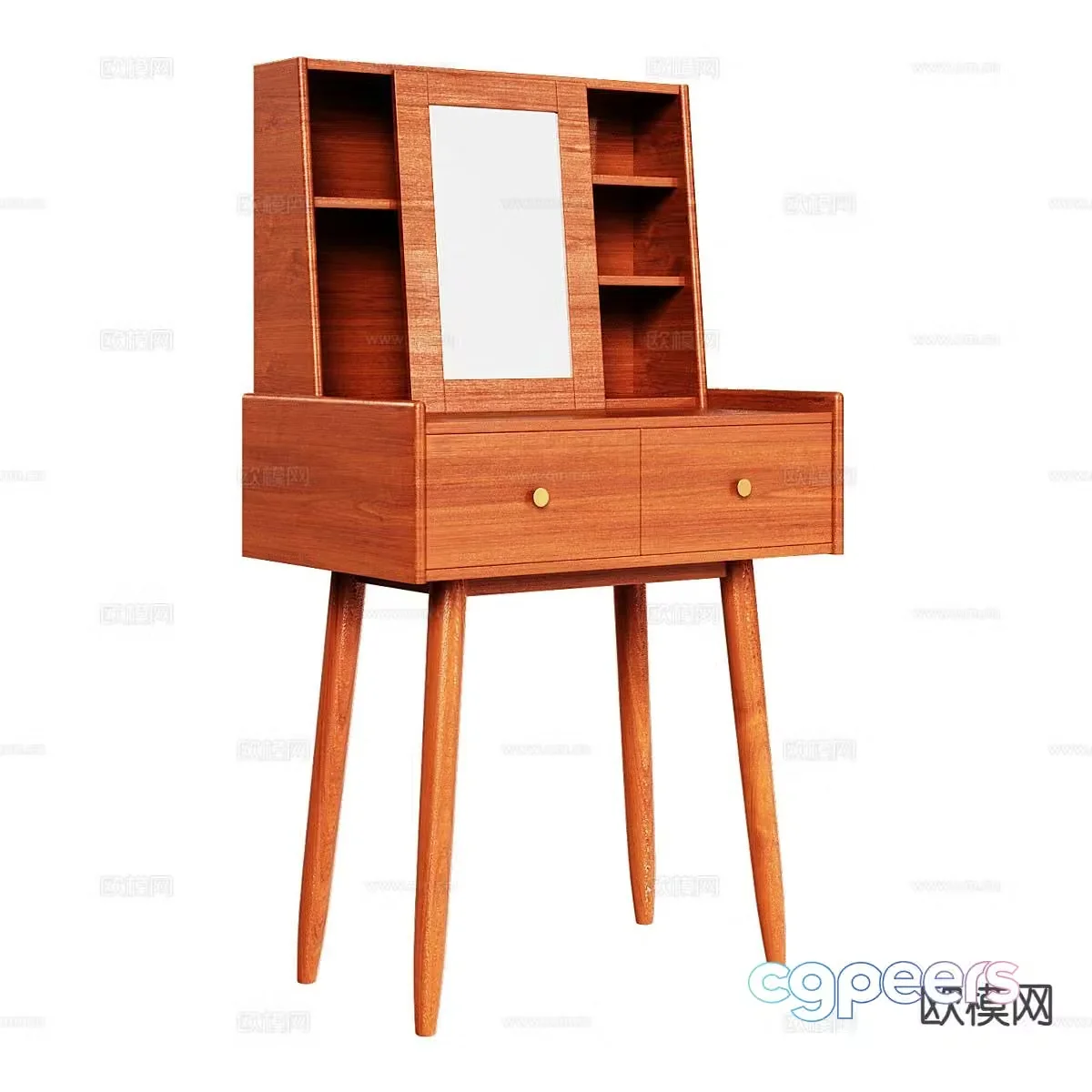 Nordic dressing table dressing table 3d model