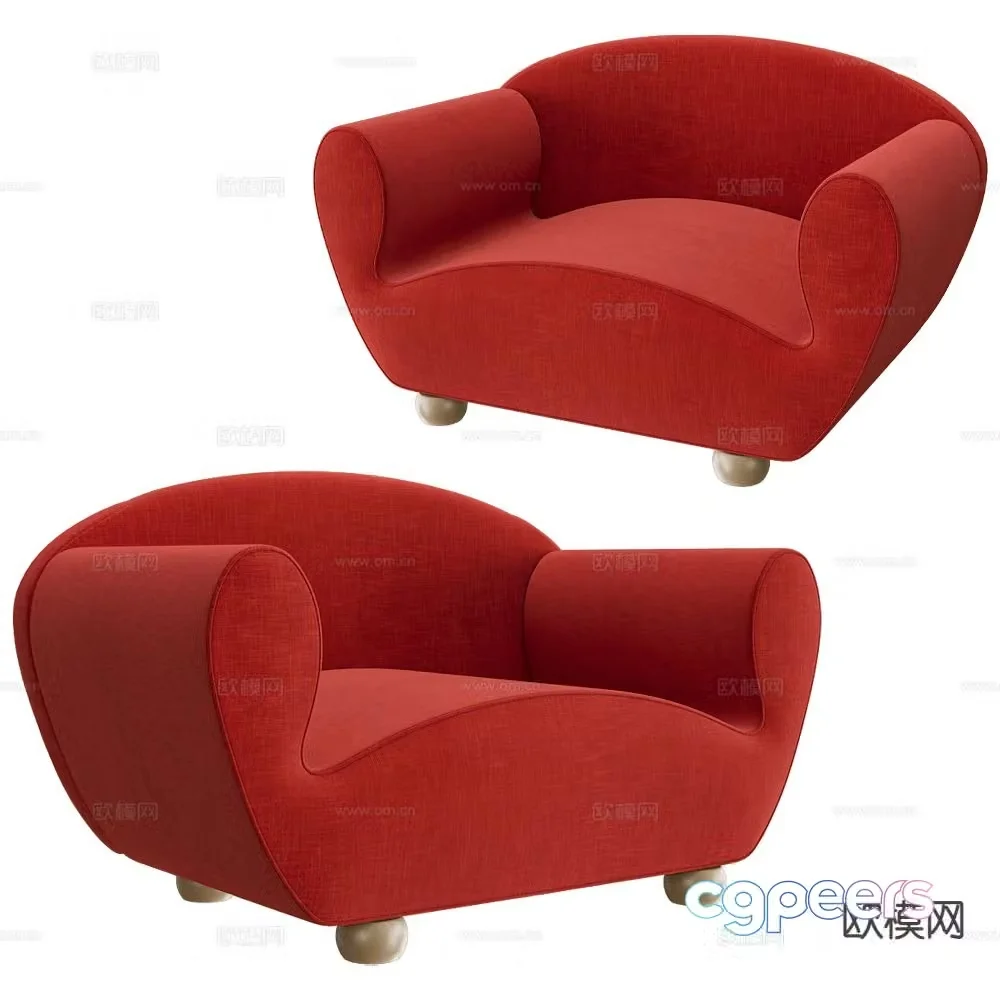 Giovannetti lounge sofa 3d model