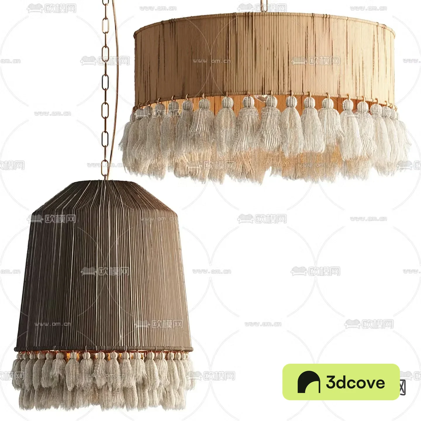 Ethnic style chandelier tassel chandelier