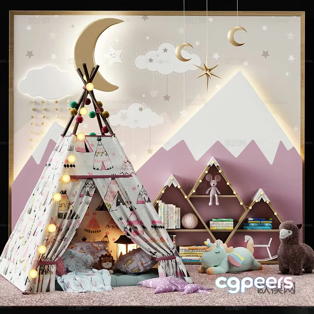 Children’s Tent Children’s Toys Children’s Room Decoration 3D Model