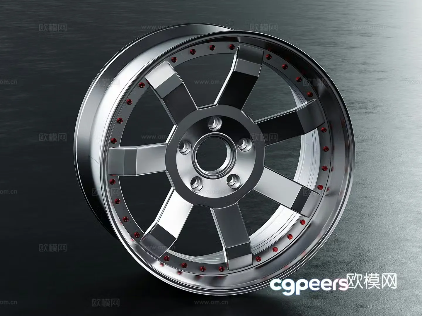 3D model of wheel hub