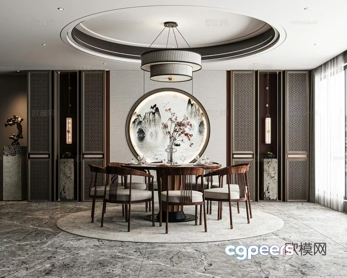 New Chinese restaurant 3D model