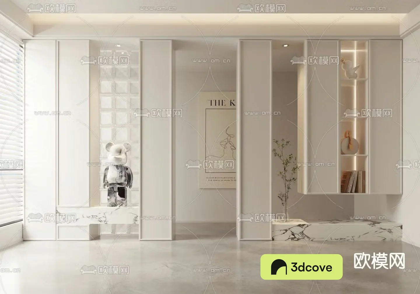 Decorative cabinet porch cabinet partition