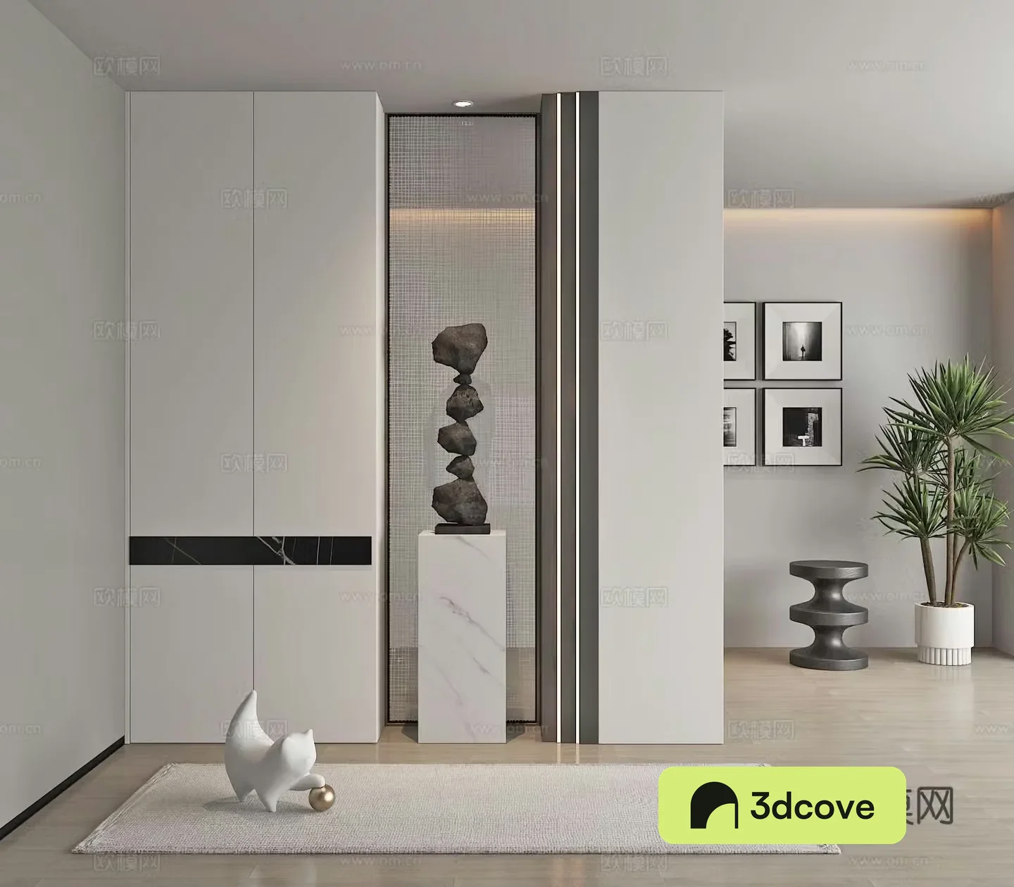 Modern porch cabinet shoe cabinet partition shoe cabinet