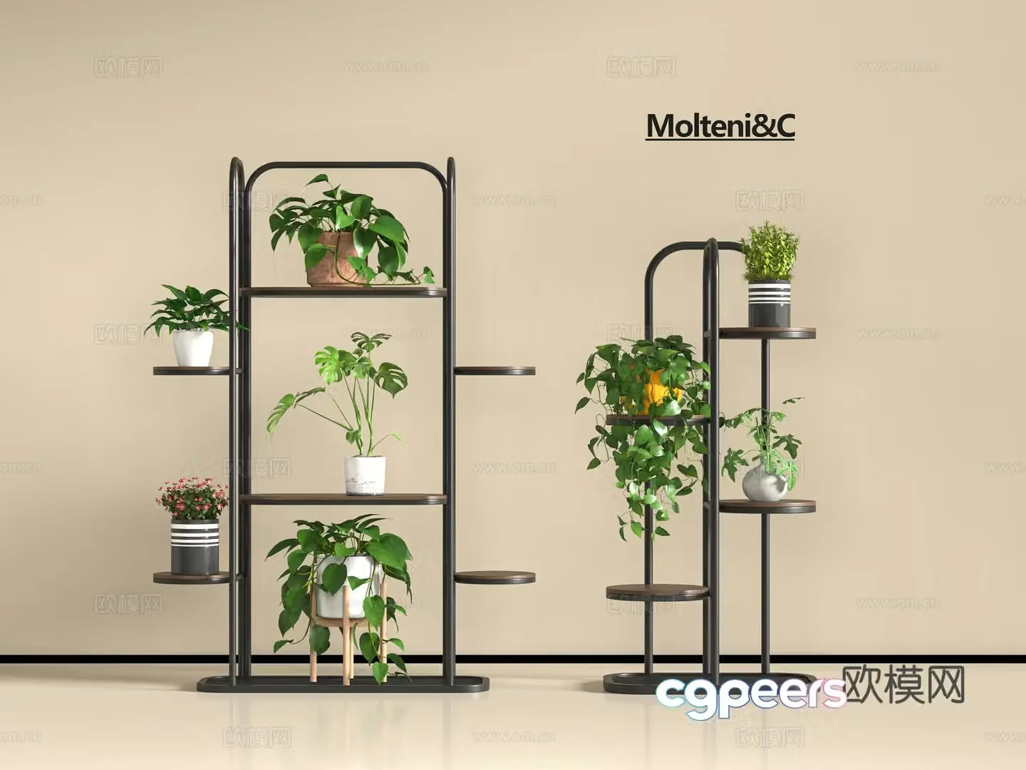 Modern flower stand 3d model