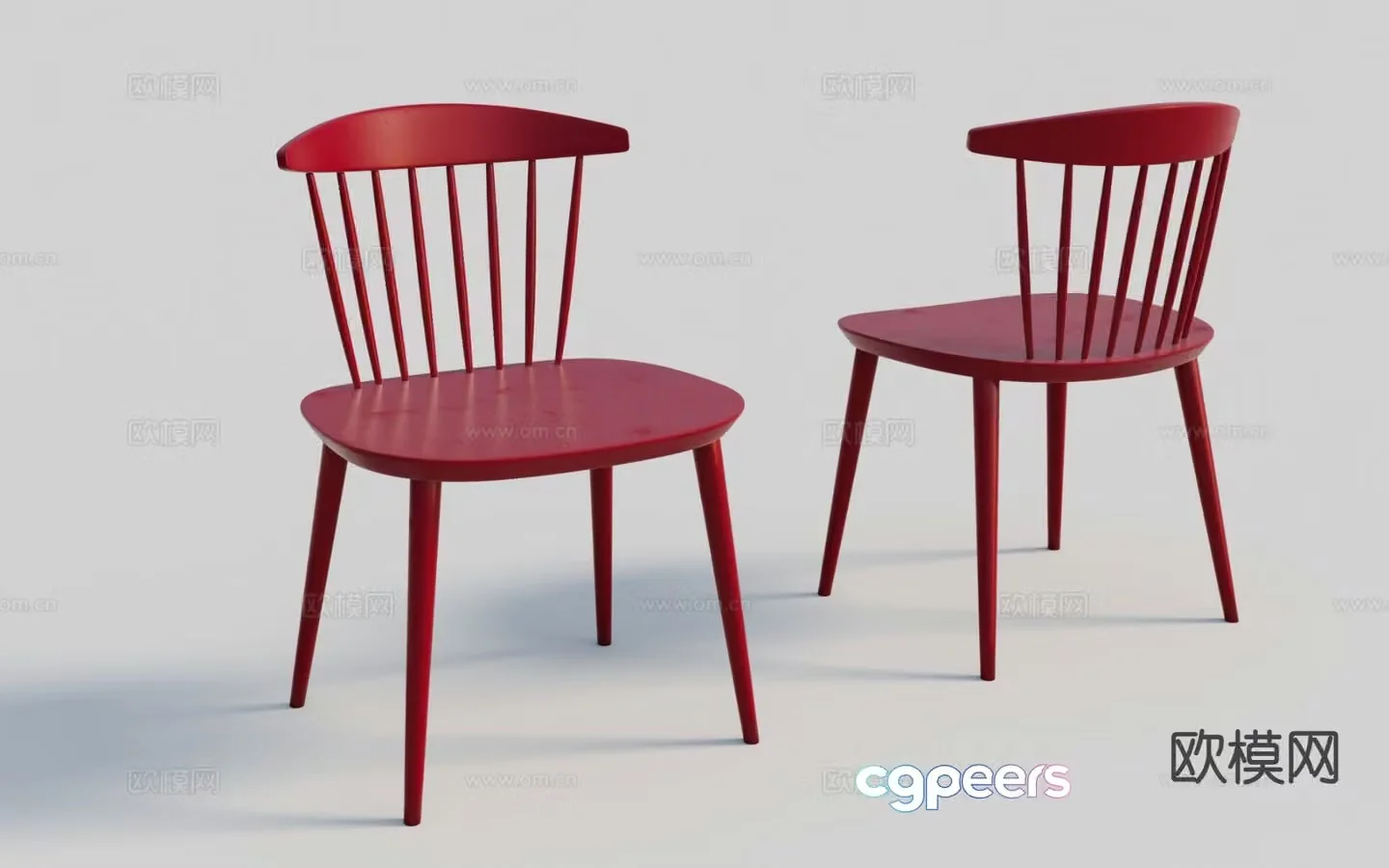 Modern chair single chair dining chair 3d model