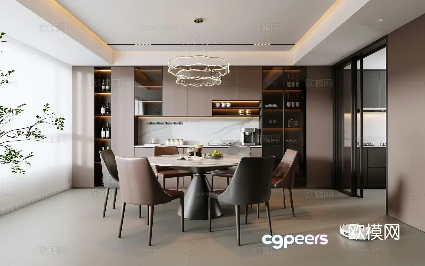 Italian restaurant 3d model