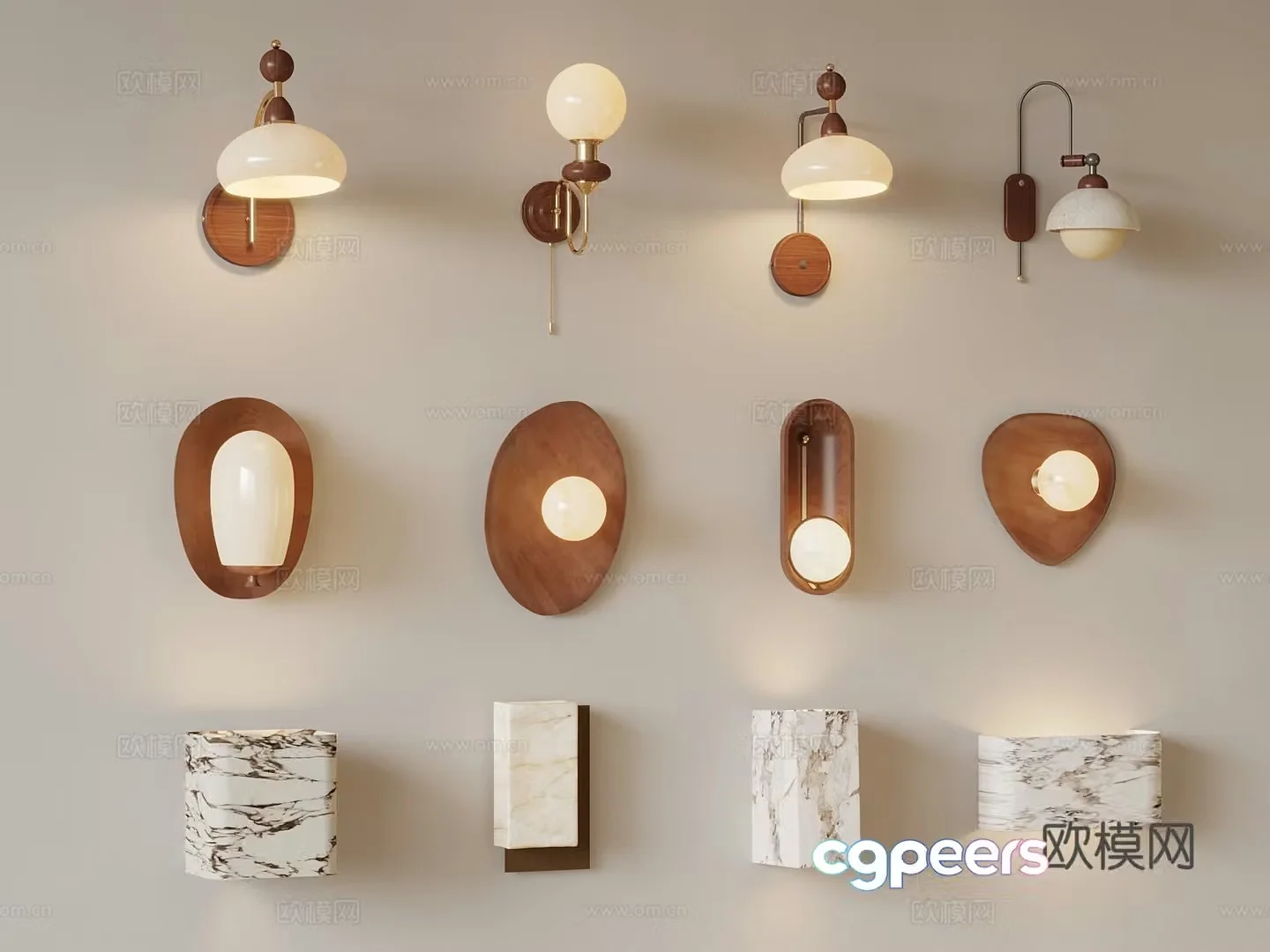 3D model of medieval style wall light