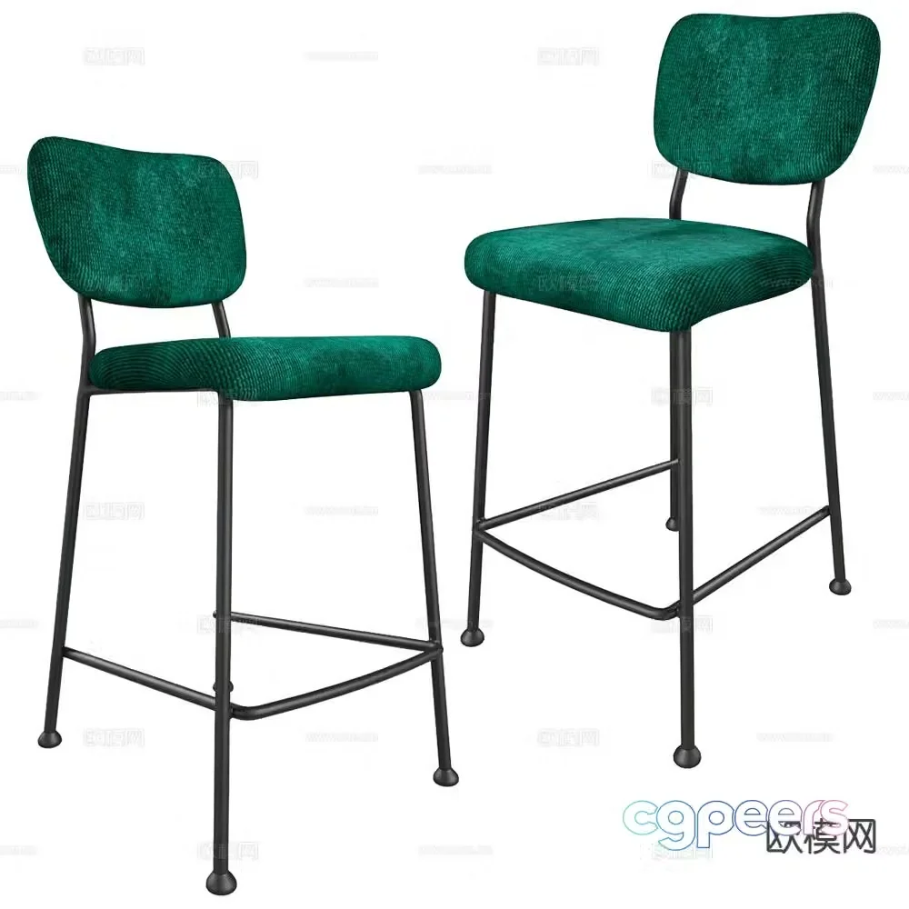 Zuiver Group bar stool bar stool high chair 3d model