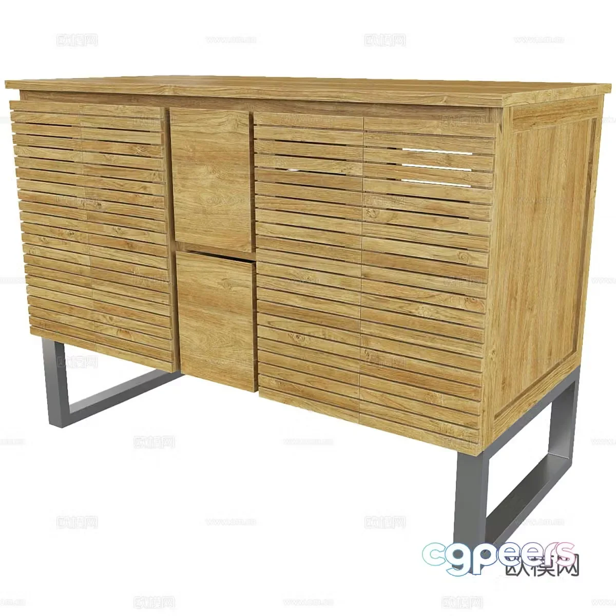 Nordic simple side cabinet side cabinet simple side cabinet decorative side cabinet living room side cabinet 3D model