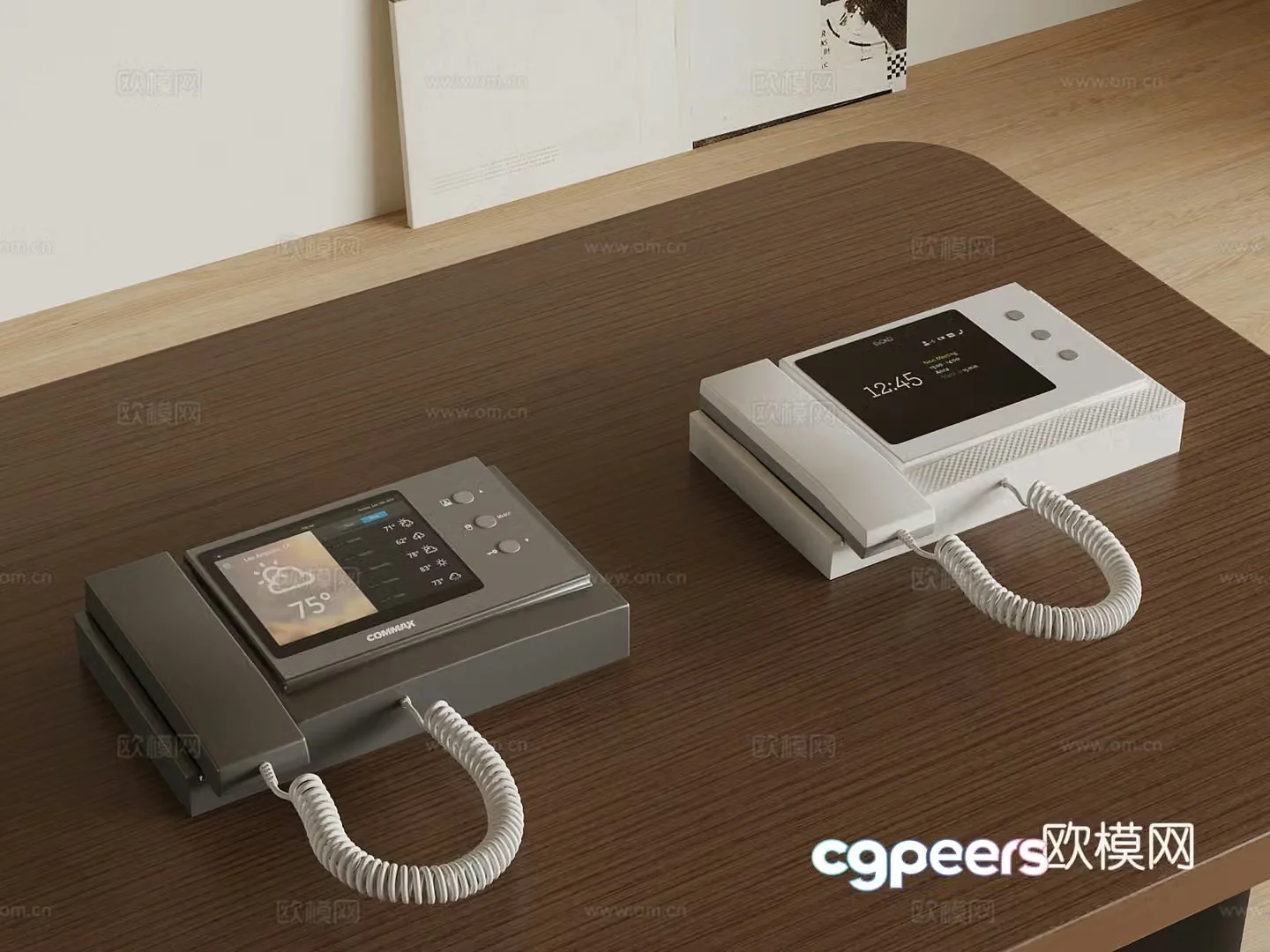 Telephone Modern Video Phone 3D Model