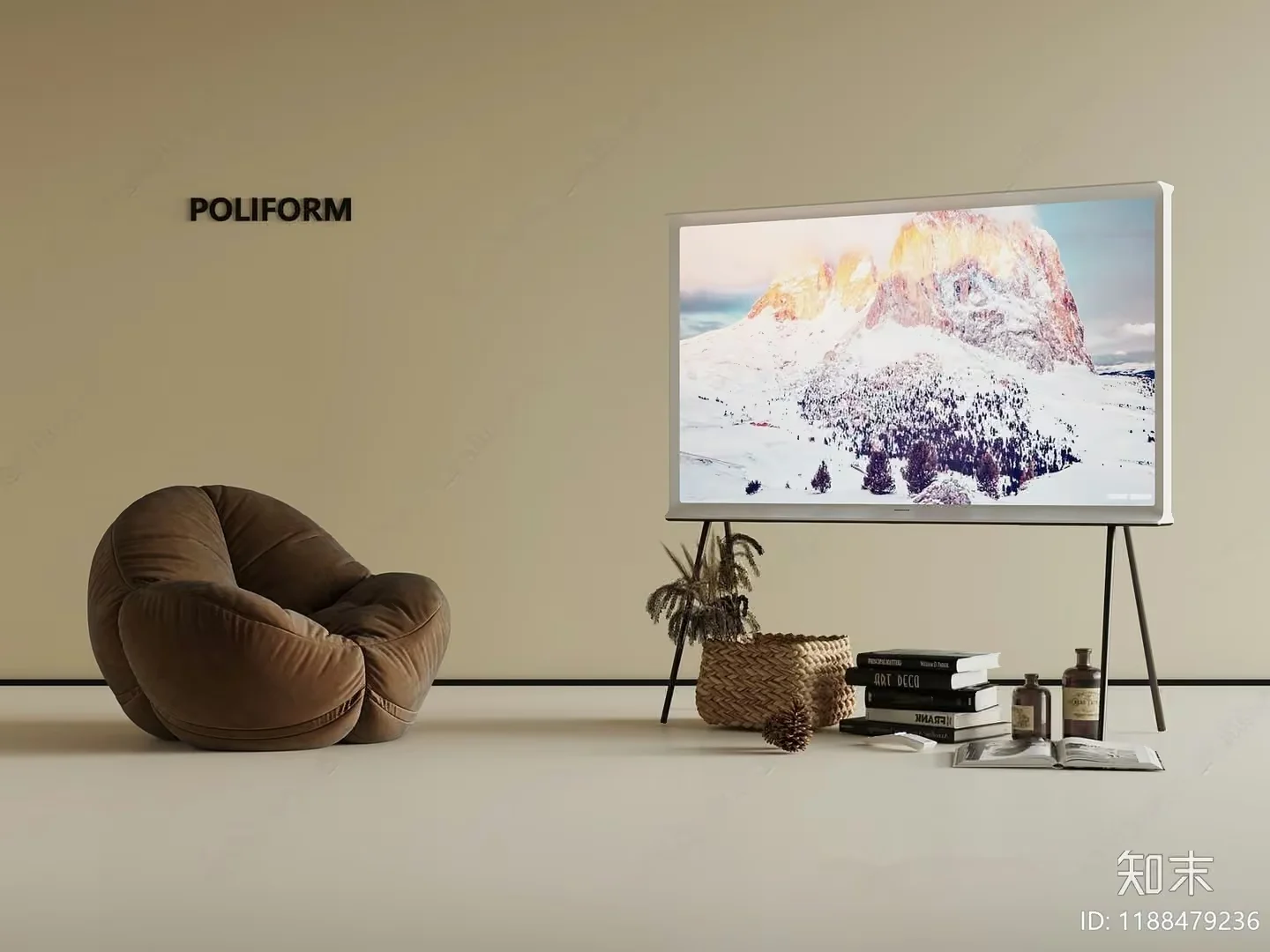 Modern Living Room 3D Model – 2939 – VRAY Render