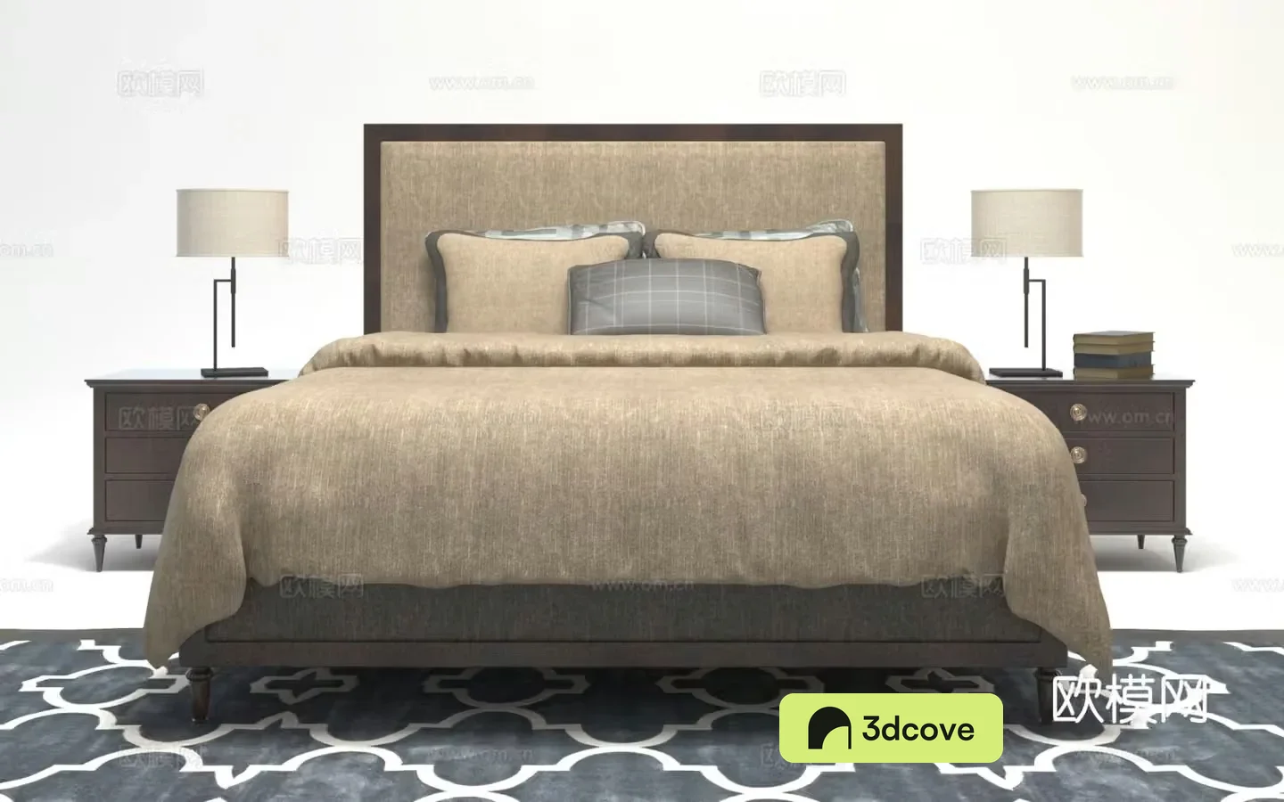 American double bed