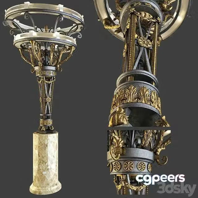 3ds Max Free – Lamp for the shopping center