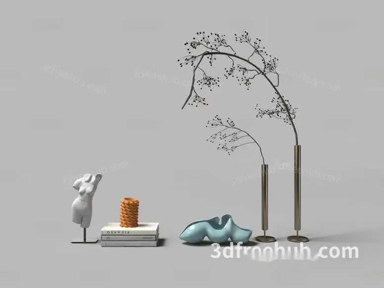 Modern 3D Artwork 3D Model – 23294 – VRAY Render