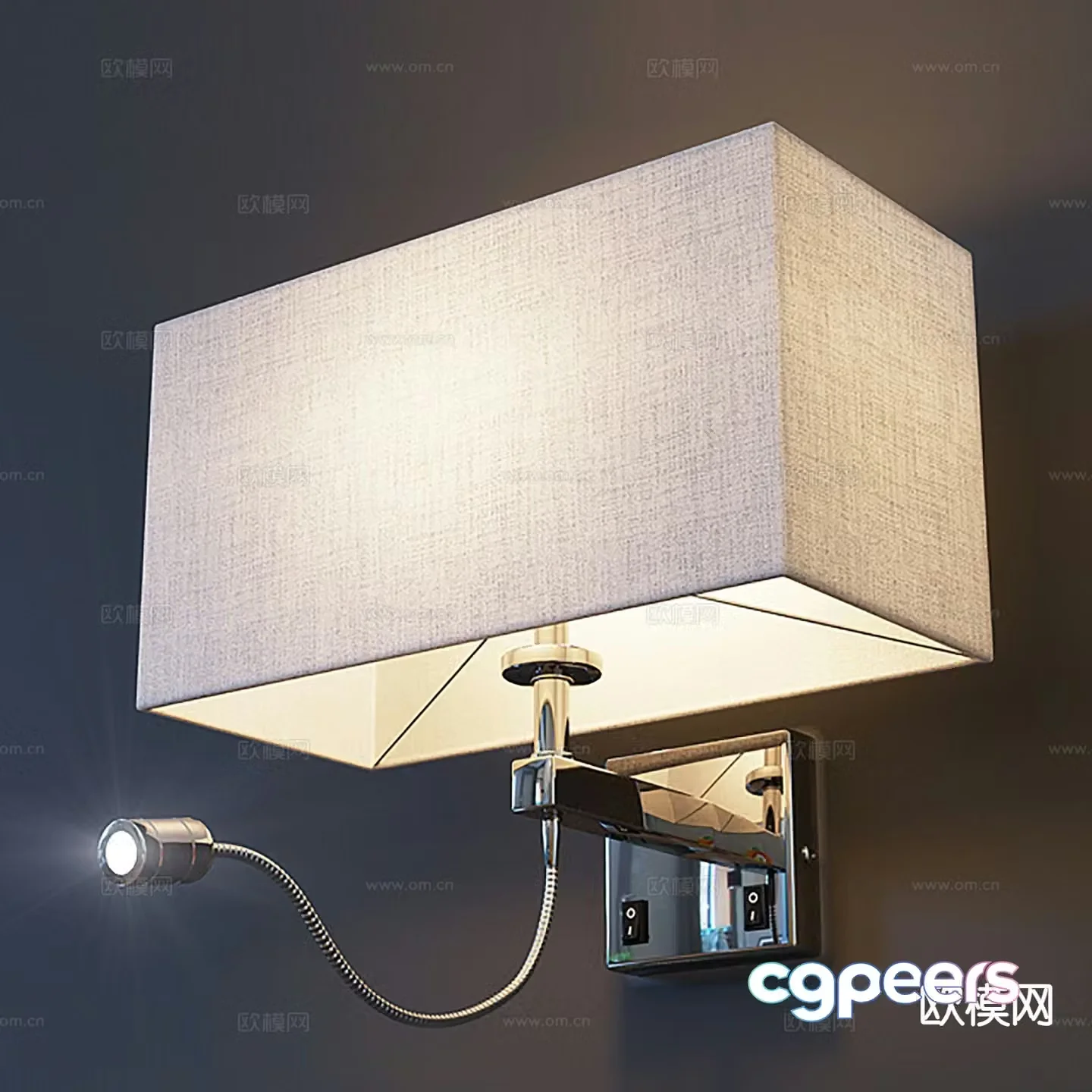 Modern wall light 3d model