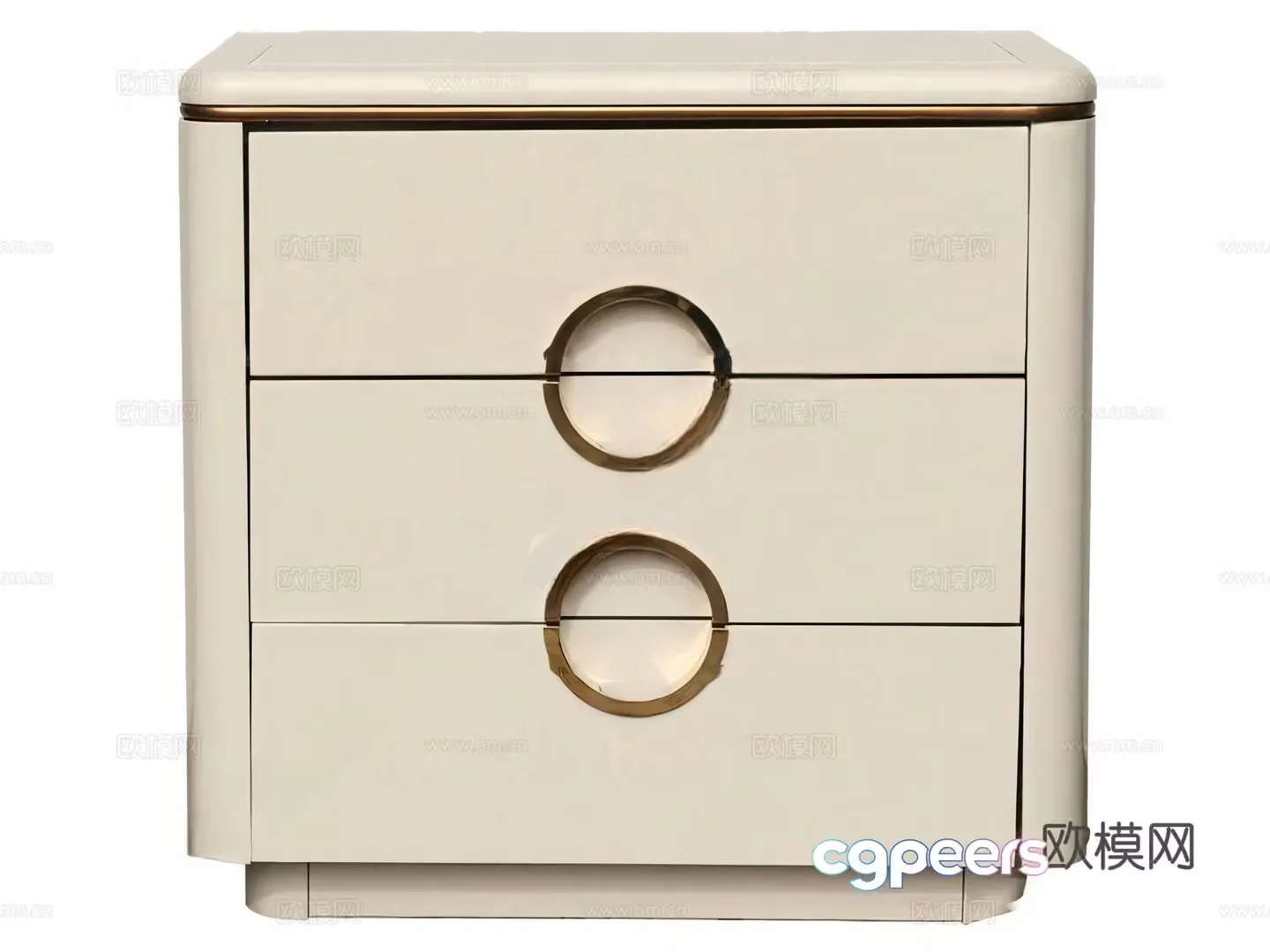 Italian bedside table 3d model