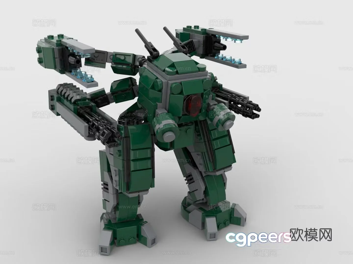 LEGO LEGO toys building blocks Gundam robot battle robot heavy machine 3d model