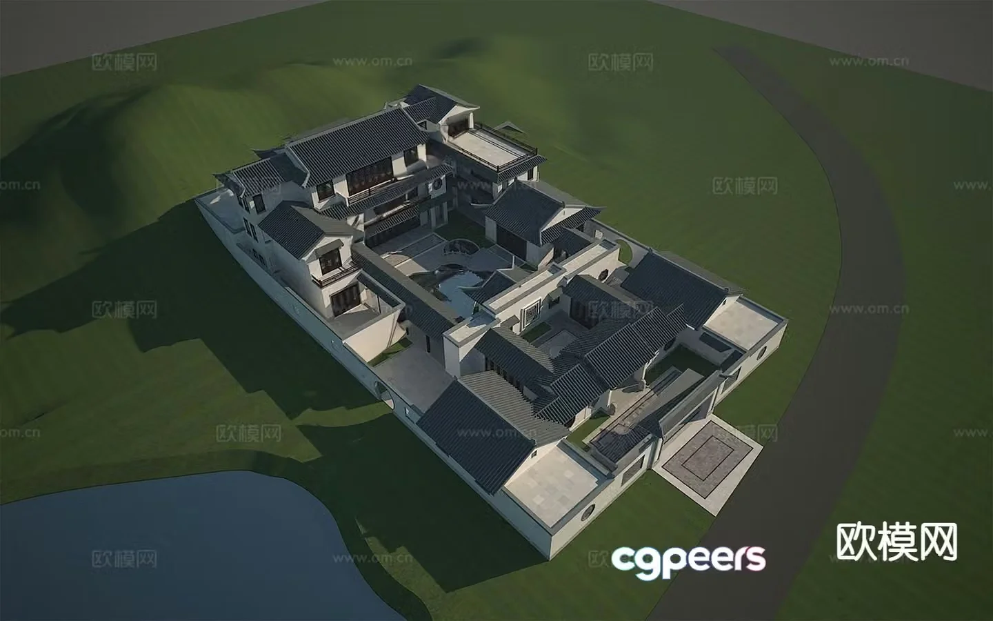 Chinese courtyard 3D model