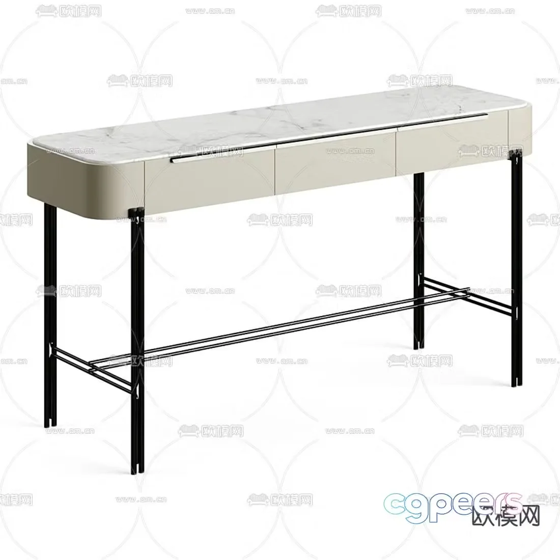 FENDI dressing table dressing table 3d model