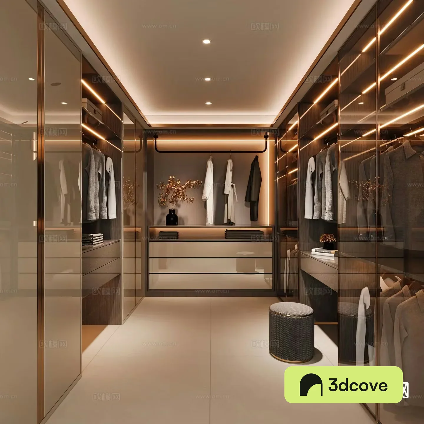 Modern cloakroom