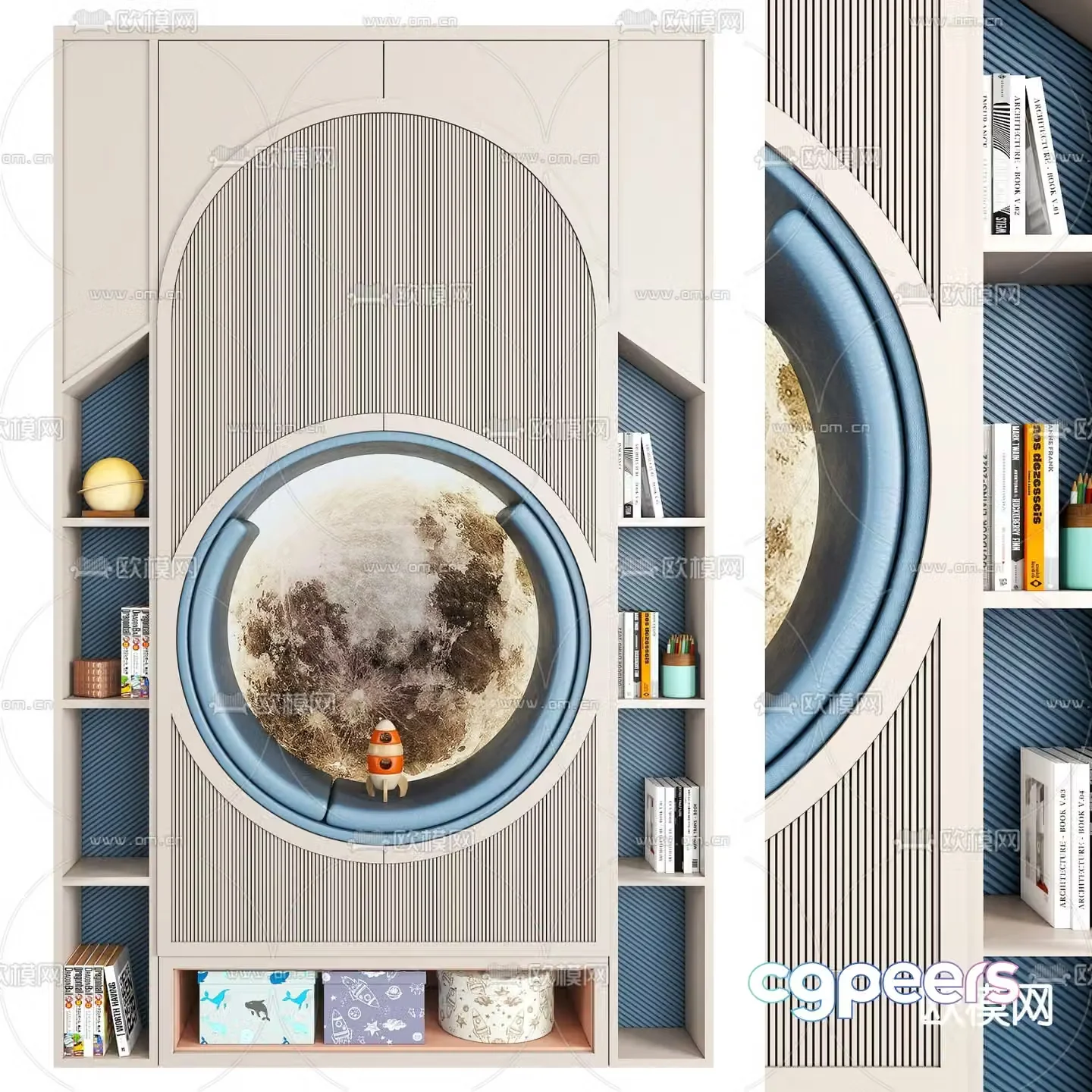 Children’s decorative cabinet storage cabinet 3d model
