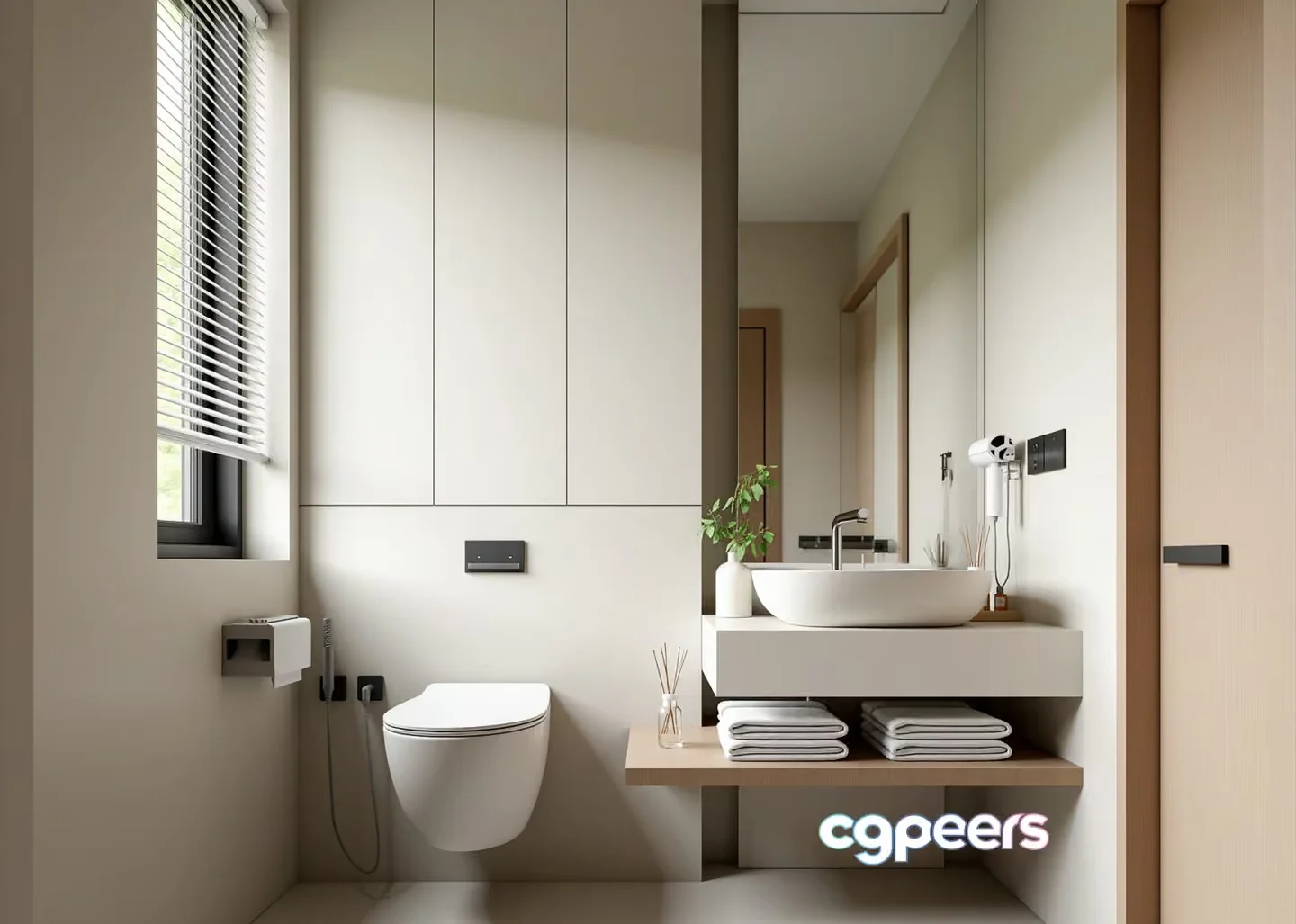Modern Bathroom 3D Model – 7614 – VRAY Render