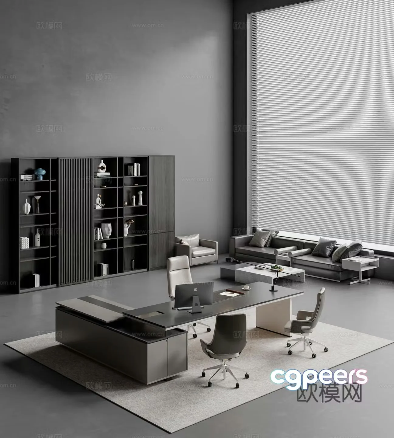 Modern office desk chair 3d model