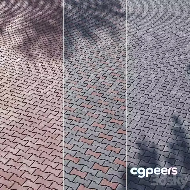 3ds Max Free – Paving Concrete Set 02