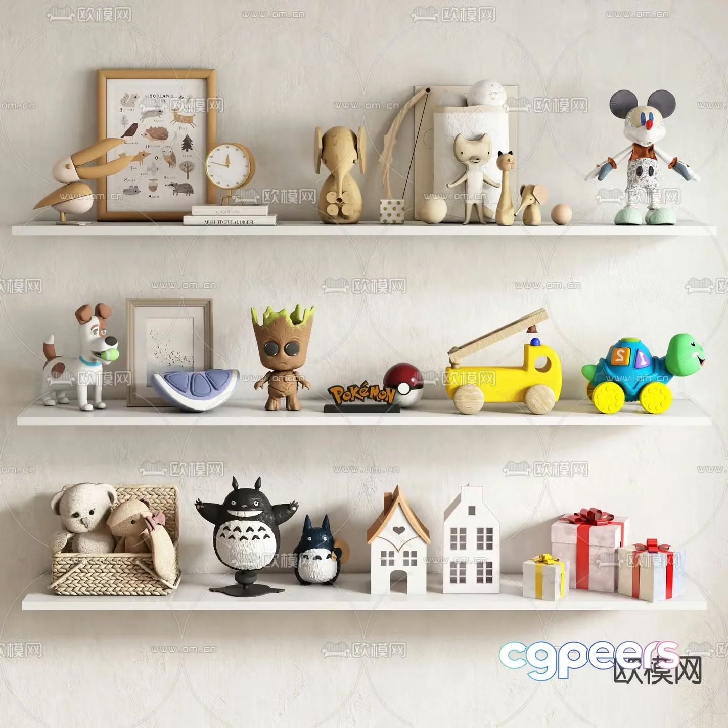Children’s ornaments dolls toys doll 3d model