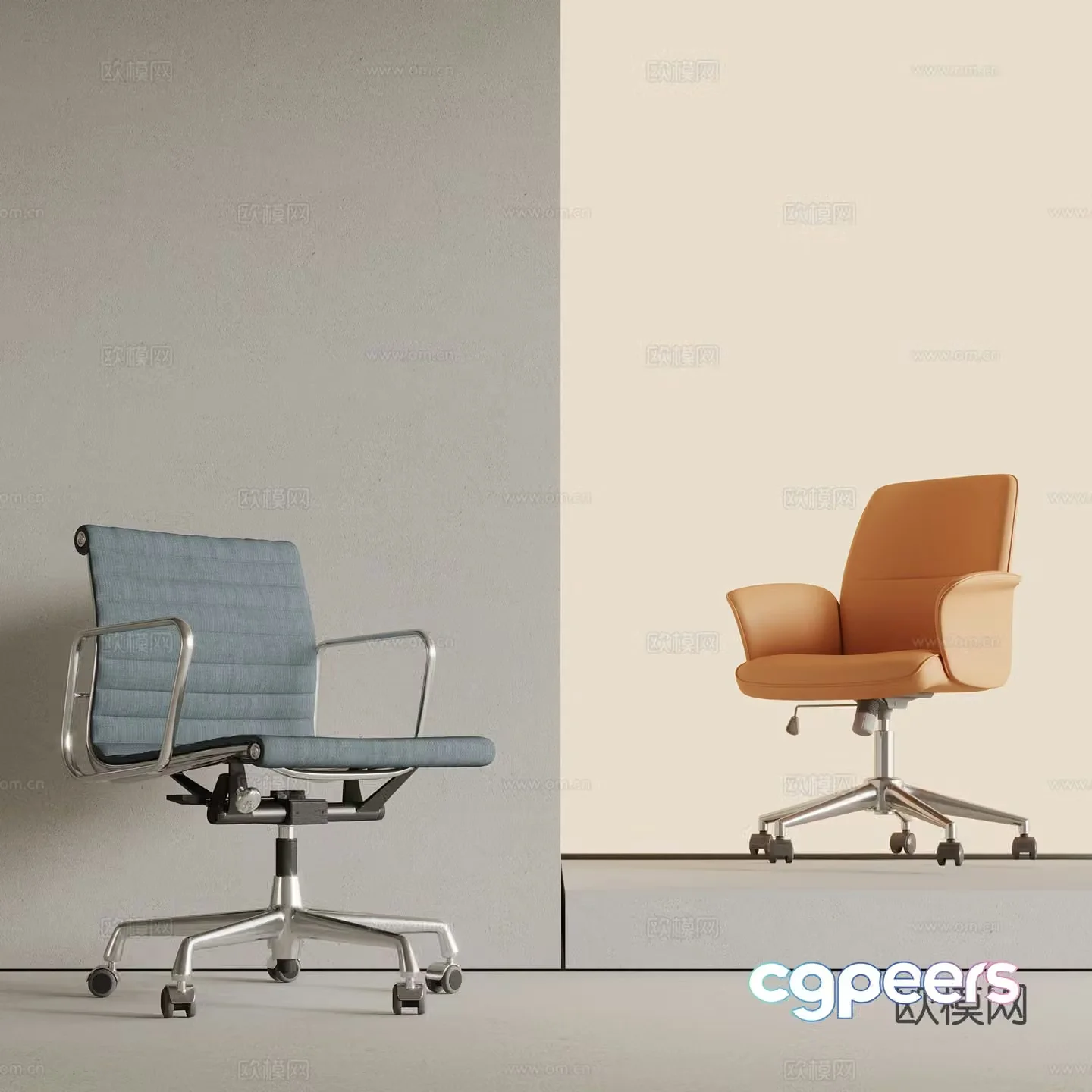 Office chair shift chair staff chair 3d model
