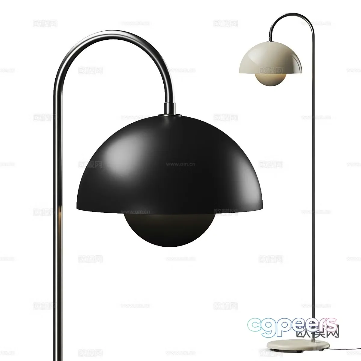 Modern Italian floor lamp 3d model
