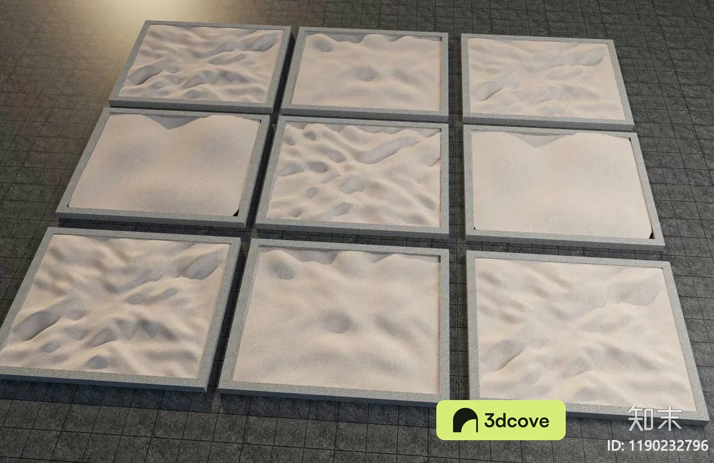 The Single Main Subject Is Sand-Covered Art Pieces